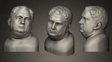 Busts and heads antique and historical (BUSTA_0172) 3D model for CNC machine